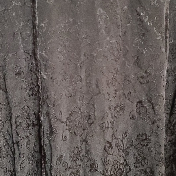 Kar.a.van Women's Brown crushed velvety and lace dress size L GUC - Picture 3 of 9